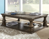 Bay Furniture Gallery - Ashley Furniture - Johnelle Coffee Table - Rectangular Cocktail Table / Gray - T776-1
